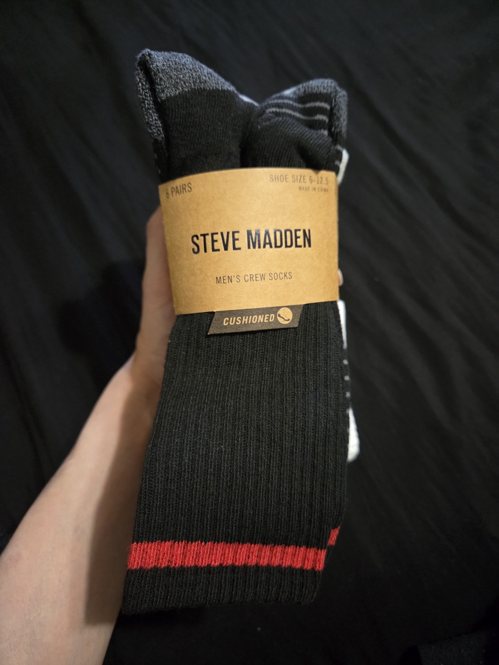 Steve Madden Men's Crew Socks 6-12